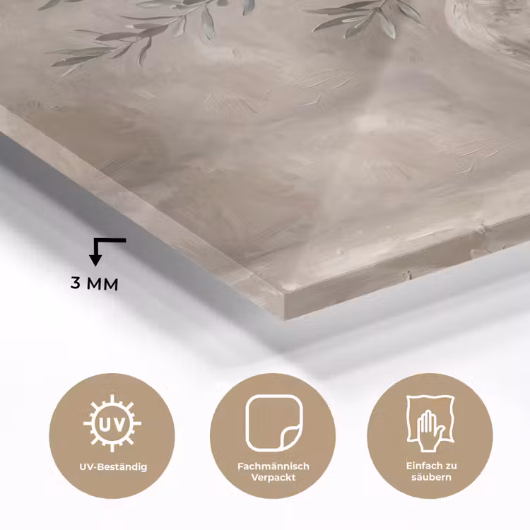 Olijfplant - Aardenpot - Abstract - Beige plexiglas 5mm klein -wsfeer2_DE