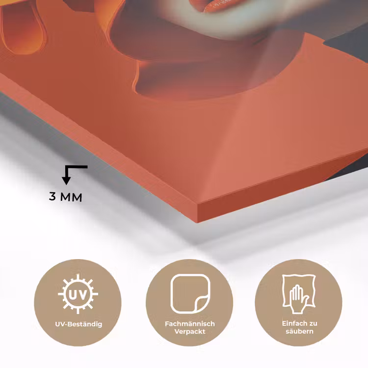 Oranje - Hoed - Vrouw plexiglas 5mm klein -wsfeer2_DE