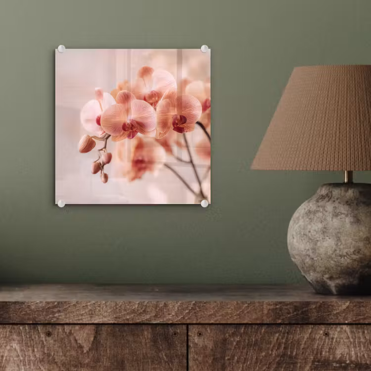 Orchidee - Bloemen - Roze - Bloemblaadjes plexiglas 5mm klein -sfeer3