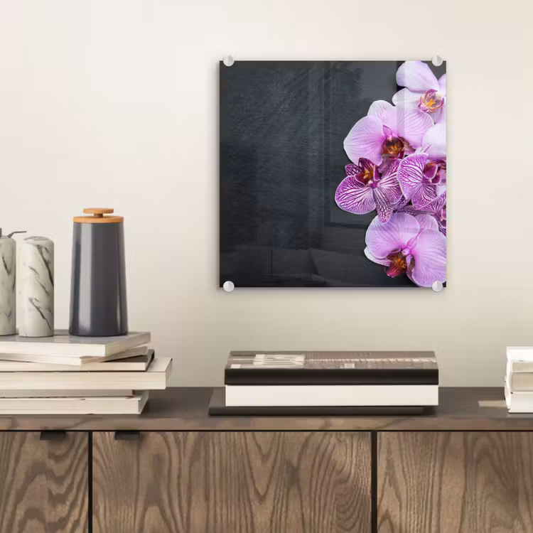 Orchidee - Bloemen - Roze - Flora plexiglas 5mm klein -sfeer1