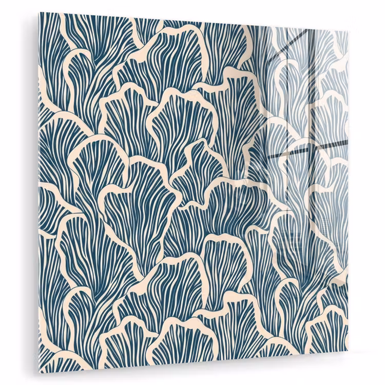Organisch - Blauw - Crème - Schelpen plexiglas 5mm klein 11 -zzzproduct_nieuw