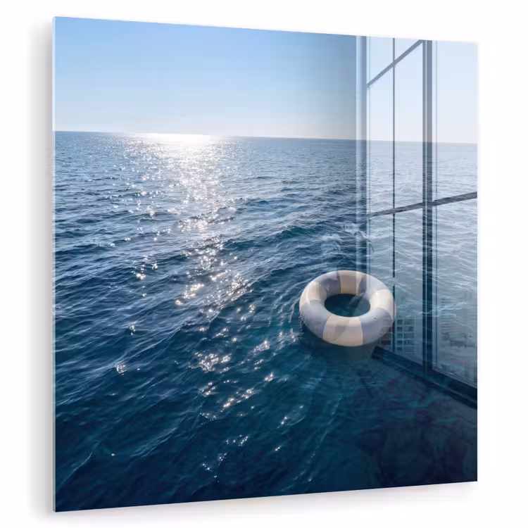 Oceaan - Zwemband - Horizon plexiglas 5mm klein -zzzproduct_nieuw
