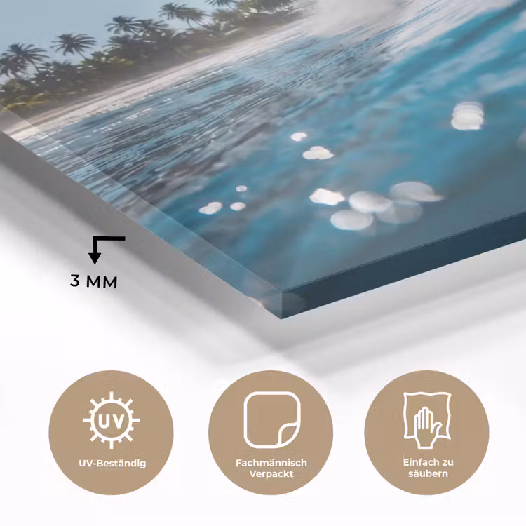Oceaan - Golf - Strand - Natuur - Blauw plexiglas 5mm klein -wsfeer2_DE
