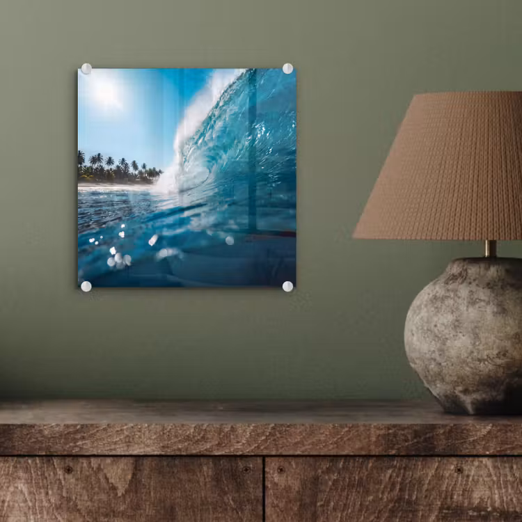 Oceaan - Golf - Strand - Natuur - Blauw plexiglas 5mm klein -sfeer3