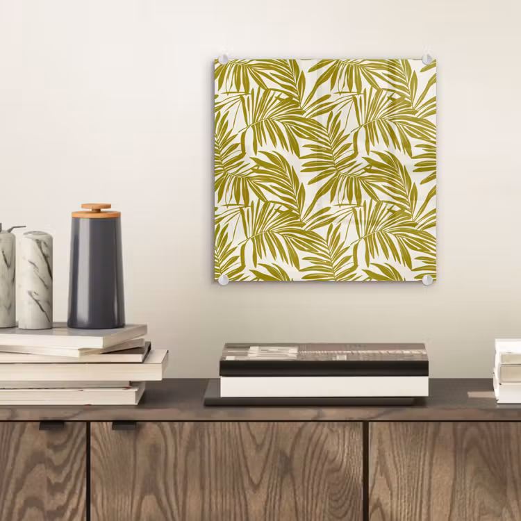 Palmblad - Patroon - Groen plexiglas 5mm klein 11 -sfeer1