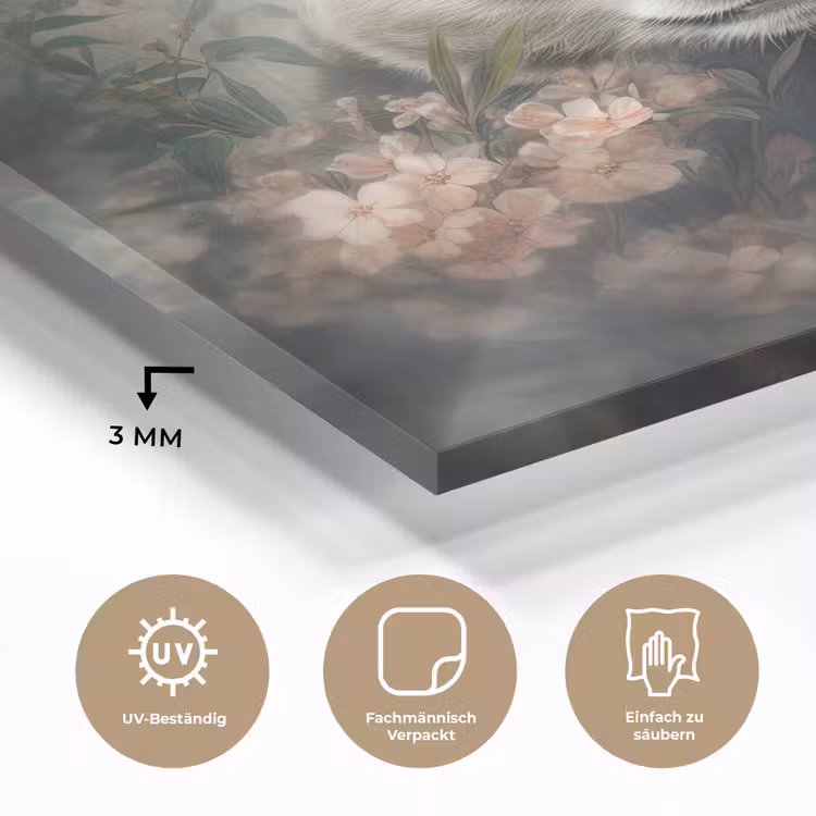 Panda - Dieren - Bloemen - Planten plexiglas 5mm klein -wsfeer2_DE