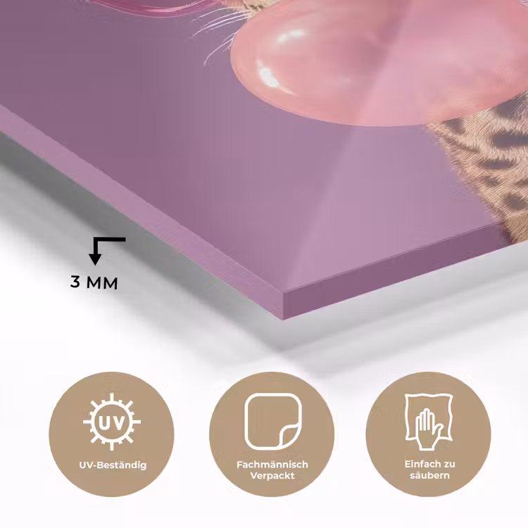 Panter - Zonnebril - Kauwgombel - Roze plexiglas 5mm klein -wsfeer2_DE