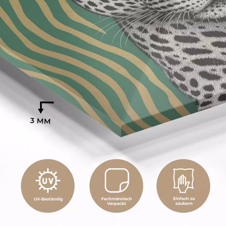 Panter - Zebrapatroon - Groen plexiglas 5mm klein -wsfeer2_DE