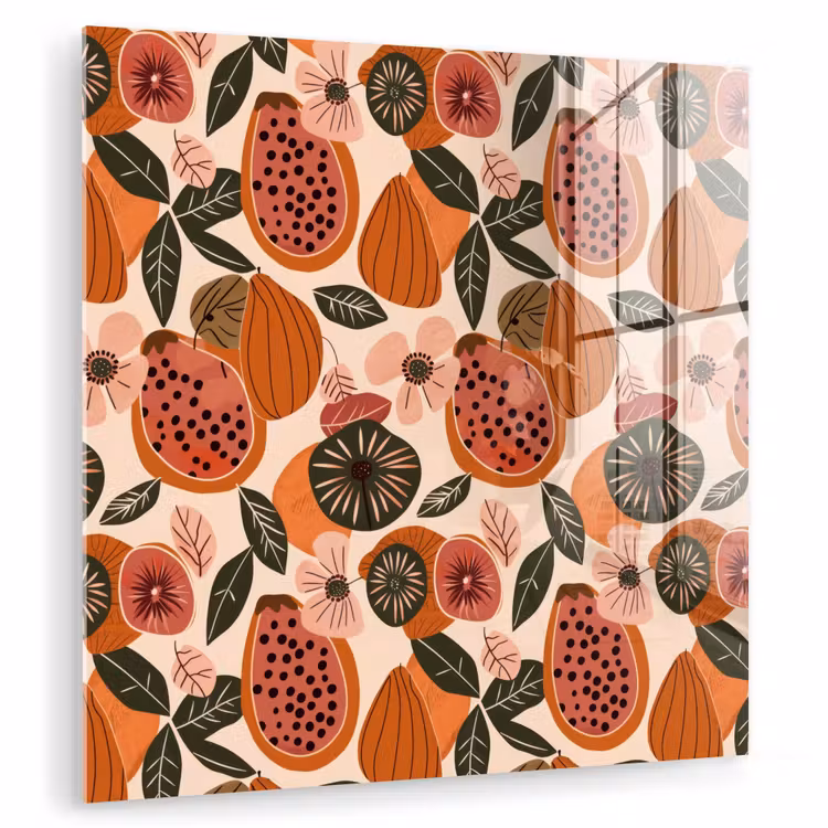 Papaja - Bloesem - Oranje plexiglas 5mm klein 11 -zzzproduct_nieuw