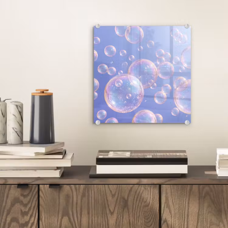 Pastel - Bubbels - Dromerig plexiglas 5mm klein -sfeer1