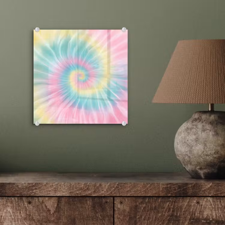 Pasteltinten - Tie dye - Roze plexiglas 5mm klein -sfeer3
