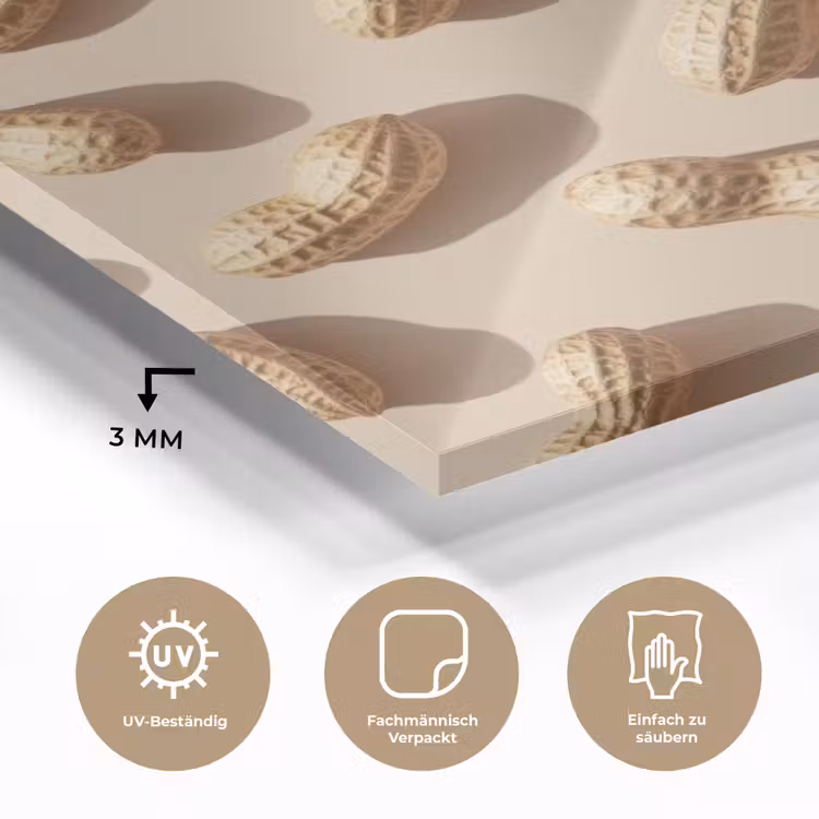 Pinda's - Patroon - Beige plexiglas 5mm klein -wsfeer2_DE