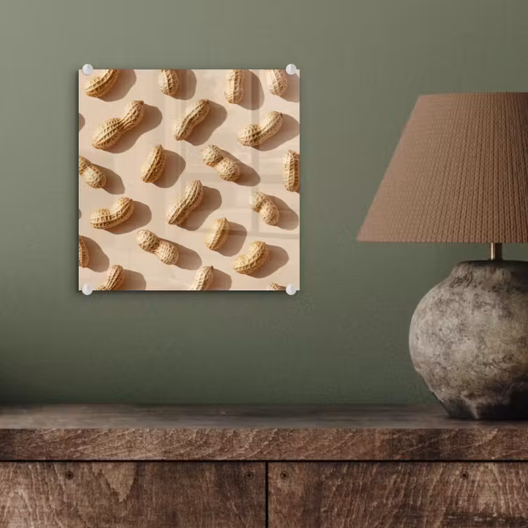 Pinda's - Patroon - Beige plexiglas 5mm klein -sfeer3