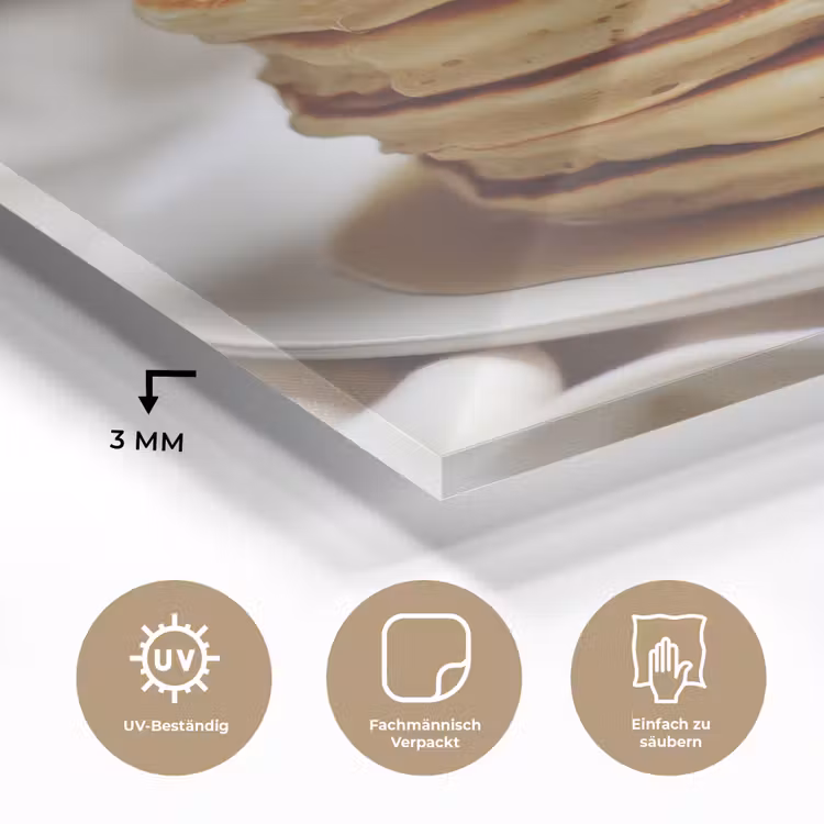 Pannenkoeken - Banaan - Siroop - Wit - Beige plexiglas 5mm klein -wsfeer2_DE