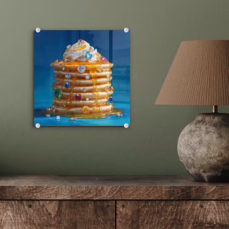 Pannenkoeken - Steentjes - Glitter - Slagroom plexiglas 5mm klein -sfeer3