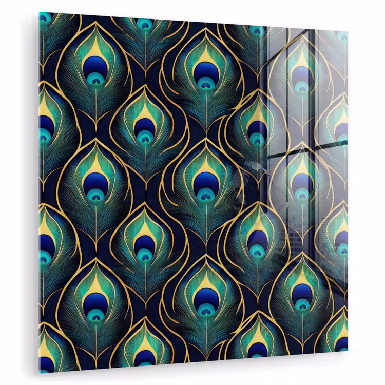 Pauw - Veren - Groen plexiglas 5mm klein 11 -zzzproduct_nieuw