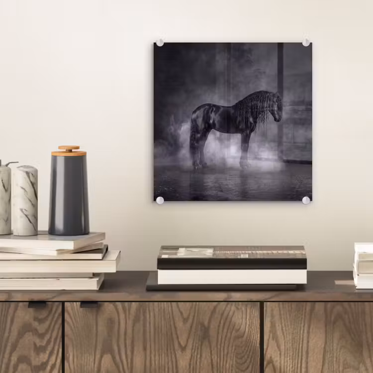 Paard - Magisch - Zwart plexiglas 5mm klein -sfeer1