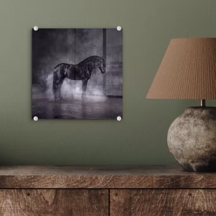 Paard - Magisch - Zwart plexiglas 5mm klein -sfeer3