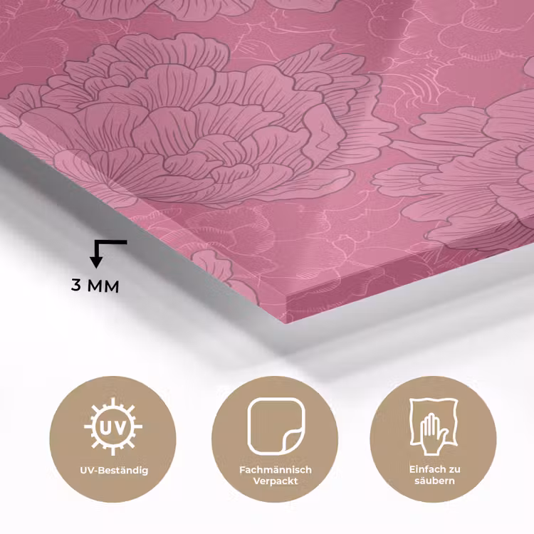 Pioenrozen - Energiek - Roze plexiglas 5mm klein 11 -wsfeer2_DE