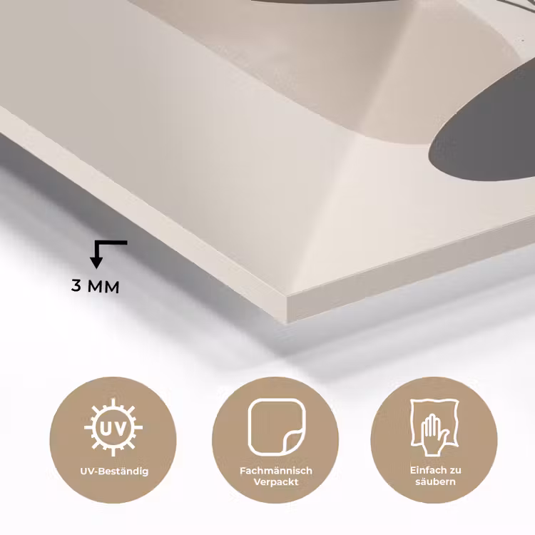 Plant - Beige - Japandi plexiglas 5mm klein -wsfeer2_DE