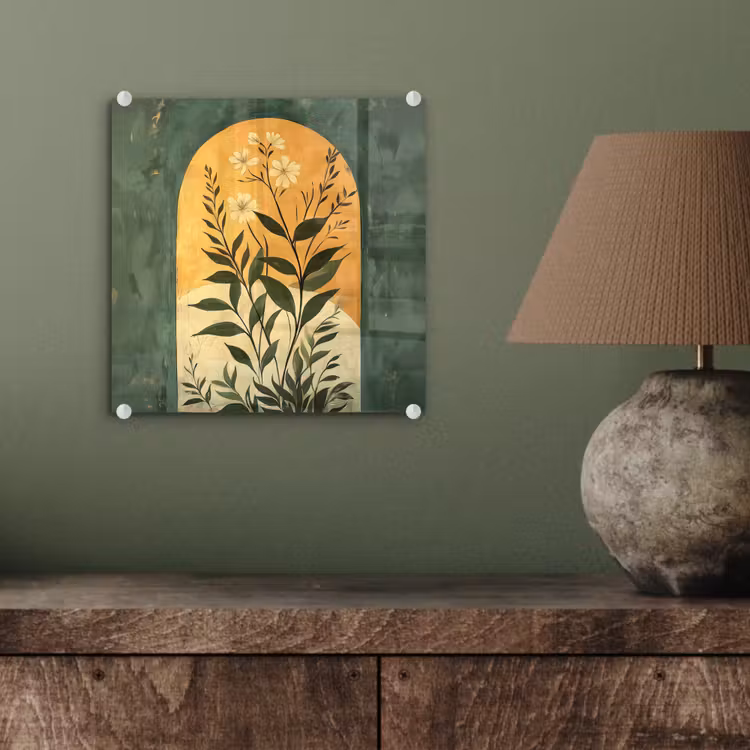 Plant - Bloemen - Wit plexiglas 5mm klein -sfeer3