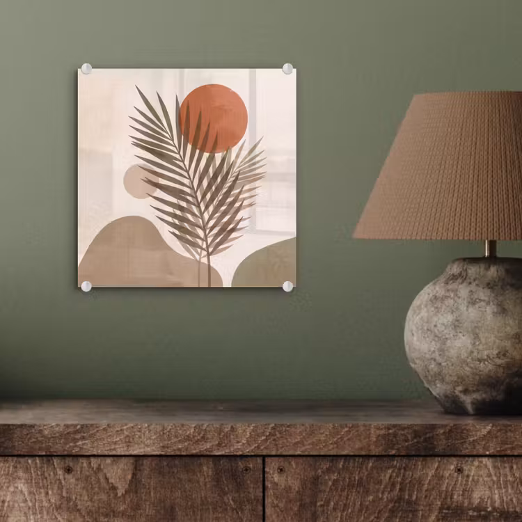 Planten - Bladeren - Abstract - Modern - Beige plexiglas 5mm klein -sfeer3