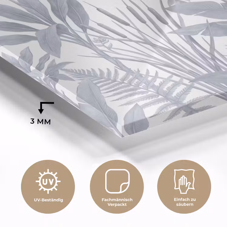 Planten - Bladeren - Natuur - Grijs plexiglas 5mm klein -wsfeer2_DE
