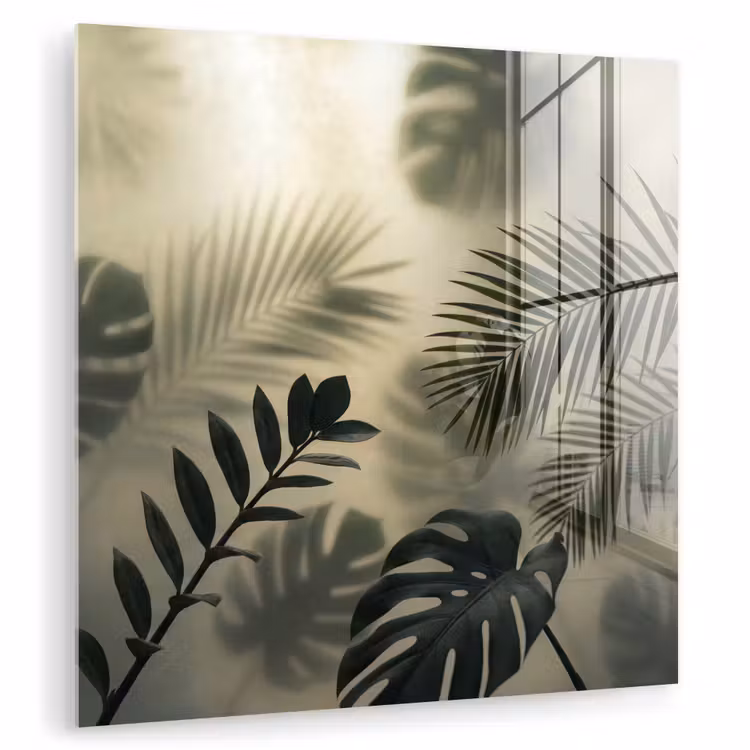 Planten - Bladeren - Schaduwen - Groen - Modern plexiglas 5mm klein -zzzproduct_nieuw