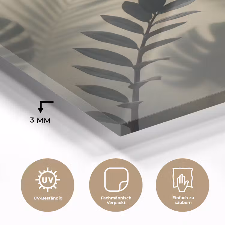 Planten - Bladeren - Schaduwen - Groen - Modern plexiglas 5mm klein -wsfeer2_DE