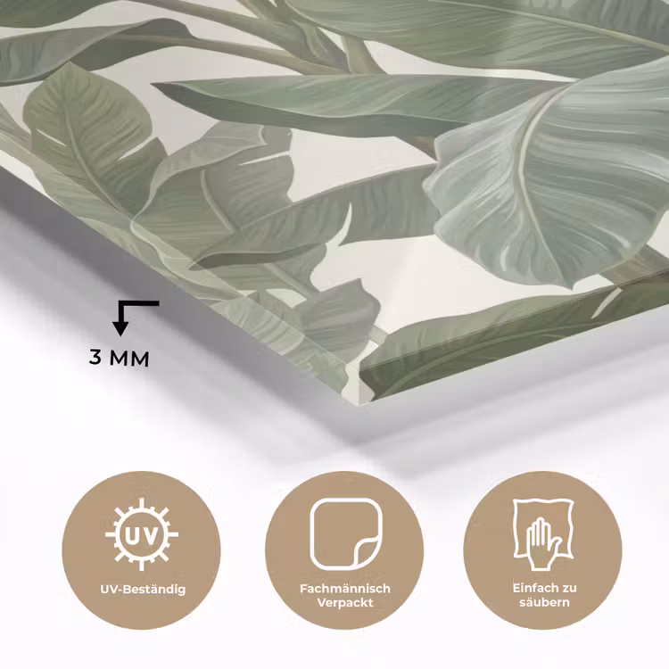 Planten - Bladeren - Tropisch - Groen plexiglas 5mm klein -wsfeer2_DE