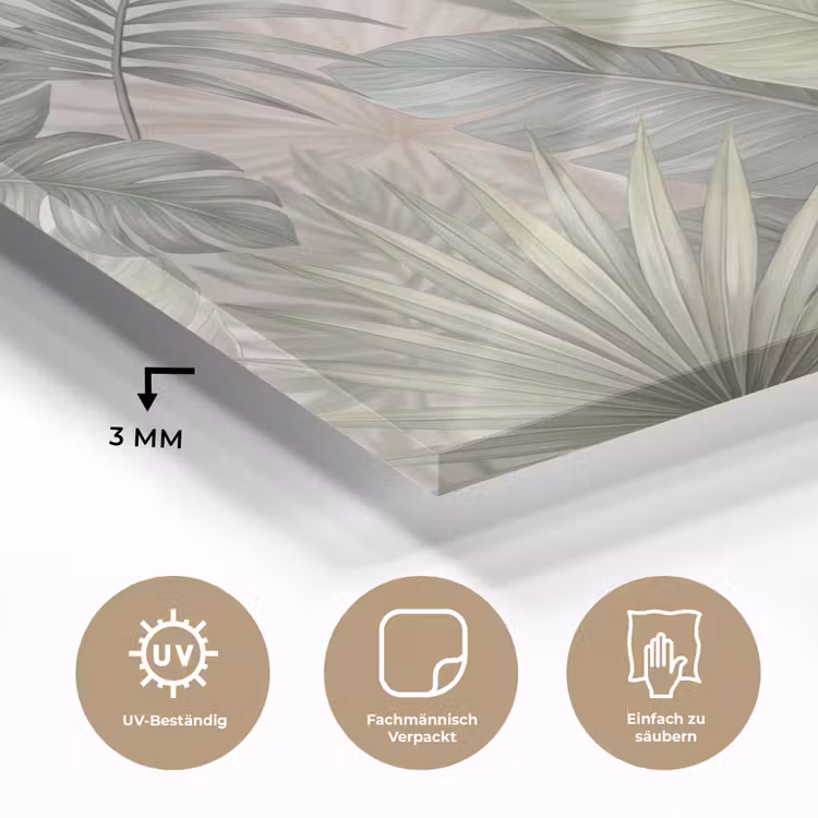 Planten - Tropisch - Bladeren - Groen - Natuur plexiglas 5mm klein -wsfeer2_DE