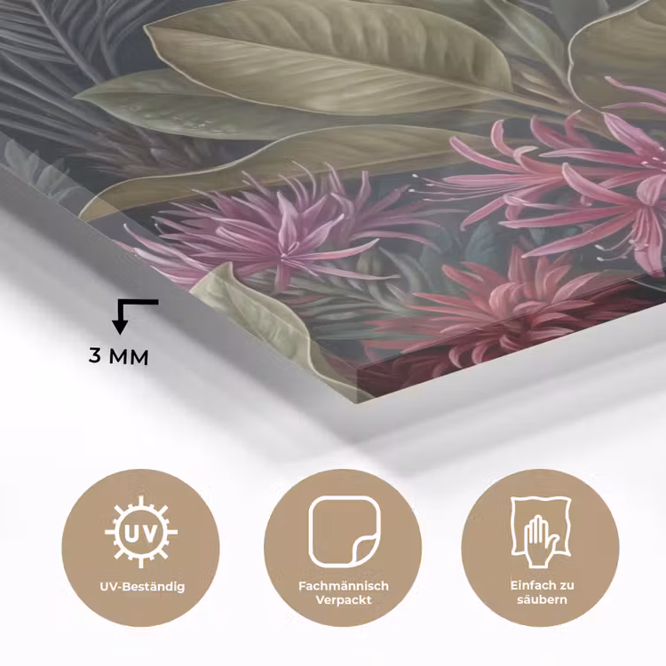 Planten - Tropisch - Botanisch - Donker - Groen plexiglas 5mm klein -wsfeer2_DE