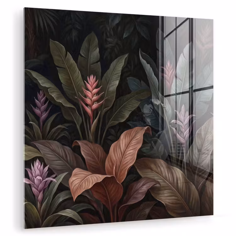 Planten - Tropisch - Jungle - Donker - Natuur plexiglas 5mm klein -zzzproduct_nieuw