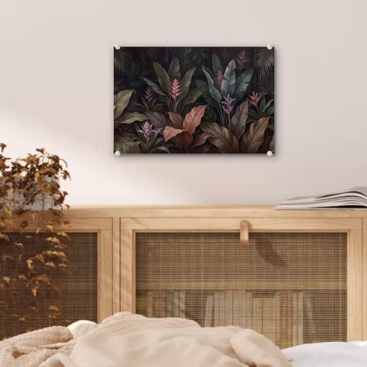 Planten - Tropisch - Jungle - Donker - Natuur plexiglas 5mm klein -sfeer3