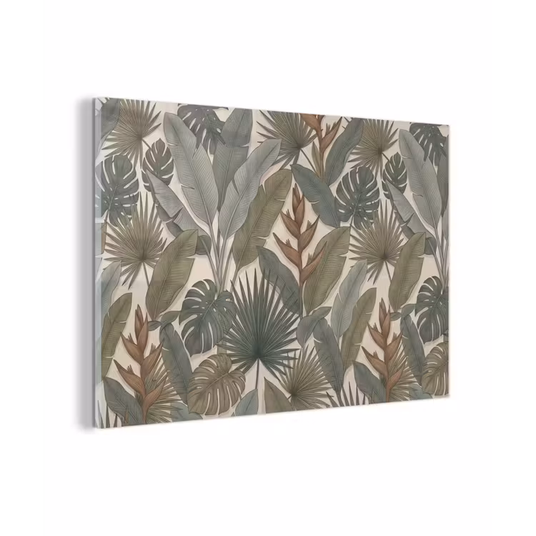 Planten - Tropisch - Natuur - Illustratie - Groen plexiglas 5mm klein -zzzproduct_nieuw