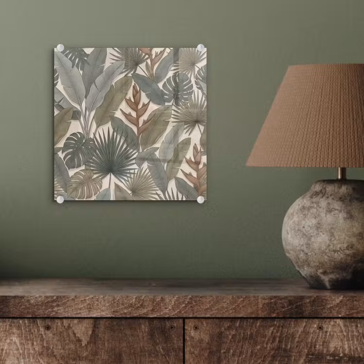 Planten - Tropisch - Natuur - Illustratie - Groen plexiglas 5mm klein -sfeer3