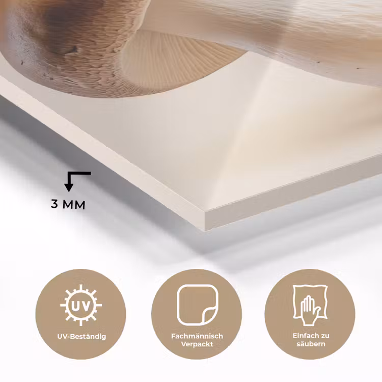 Champignons - Zacht - Beige plexiglas 5mm klein -wsfeer2_DE