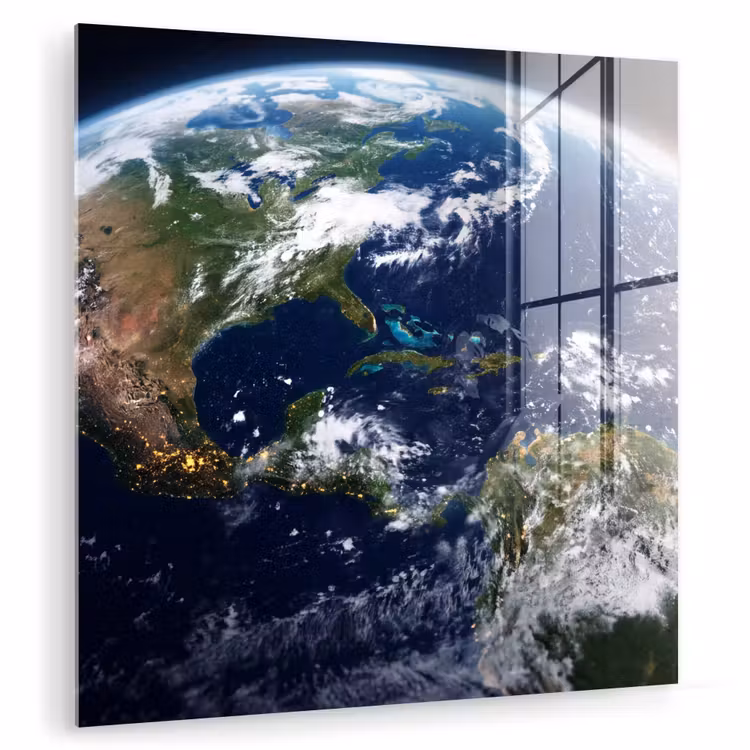 Glasbild - Planet – Weltraum – Kosmos - Planeet - Ruimte - Kosmos plexiglas 5mm klein