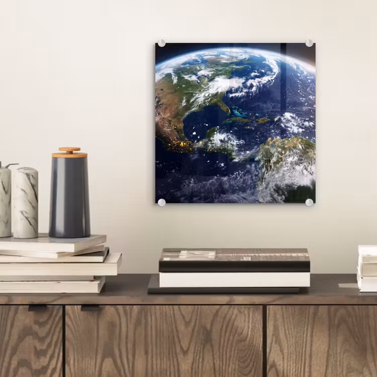 Glasbild - Planet – Weltraum – Kosmos - Planeet - Ruimte - Kosmos plexiglas 5mm klein