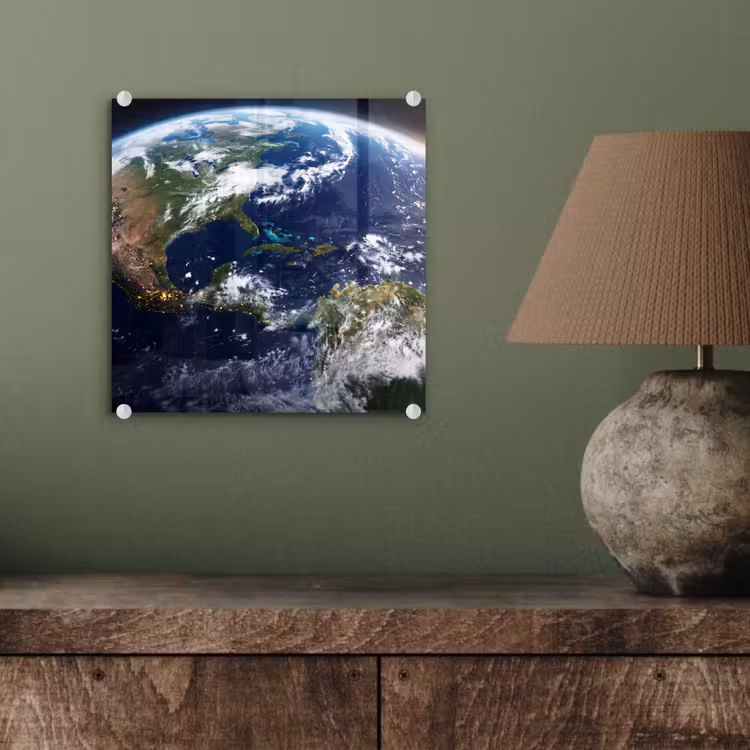 Glasbild - Planet – Weltraum – Kosmos - Planeet - Ruimte - Kosmos plexiglas 5mm klein