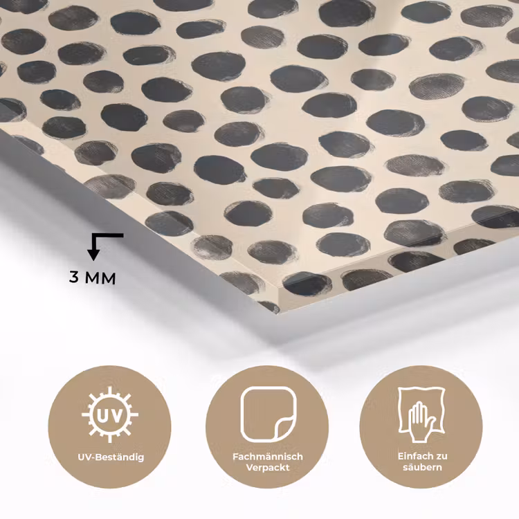 Stippen - Patroon - Zwart plexiglas 5mm klein 11 -wsfeer2_DE