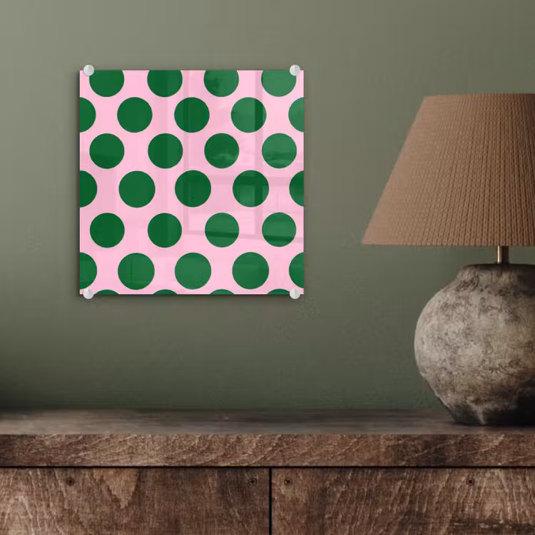 Polkadots - Patroon - Groen plexiglas 5mm klein 11 -sfeer3