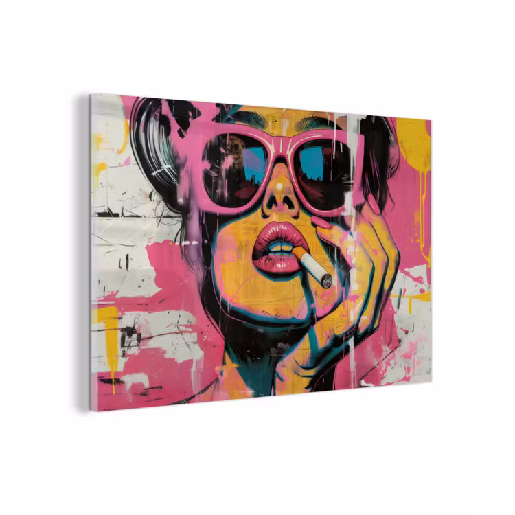 Portret - Vrouw - Abstract - Zonnebril plexiglas 5mm klein -zzzproduct_nieuw