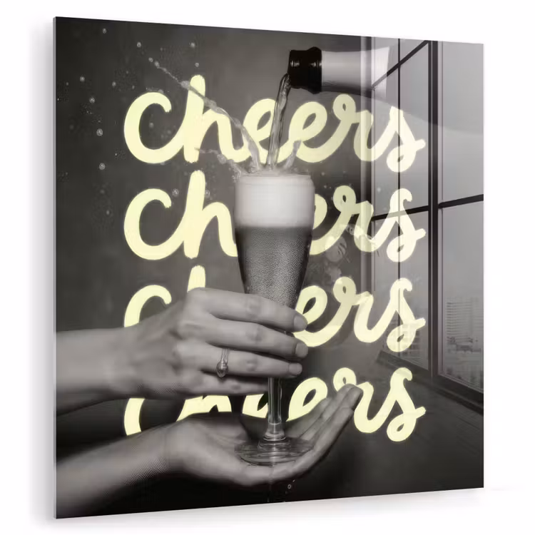 Cheers - Wijn - Zwart - Wit plexiglas 5mm klein -zzzproduct_nieuw