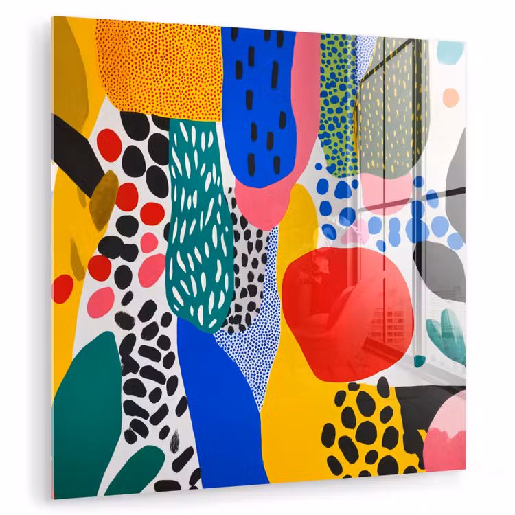 Stippen - Vormen - Modern - Kleuren plexiglas 5mm klein -zzzproduct_nieuw