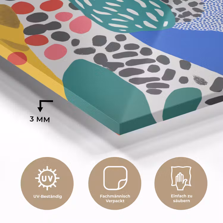 Stippen - Vormen - Modern - Kleuren plexiglas 5mm klein -wsfeer2_DE