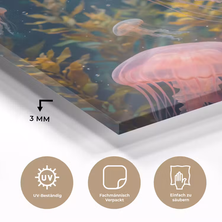 Kwal - Roze - Onderwater - Zeeleven - Dieren plexiglas 5mm klein -wsfeer2_DE