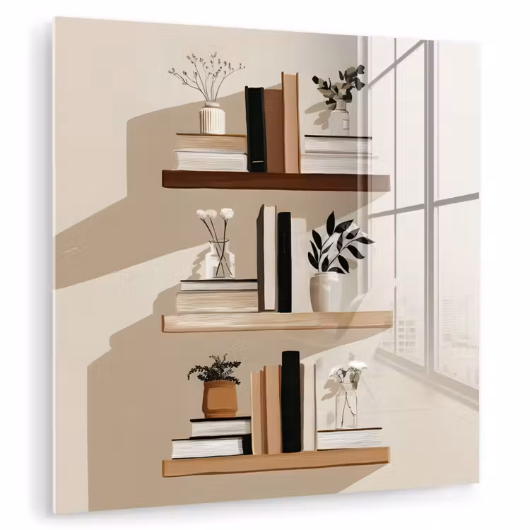 Plankjes - Boeken - Vaasjes - Planten plexiglas 5mm klein -zzzproduct_nieuw