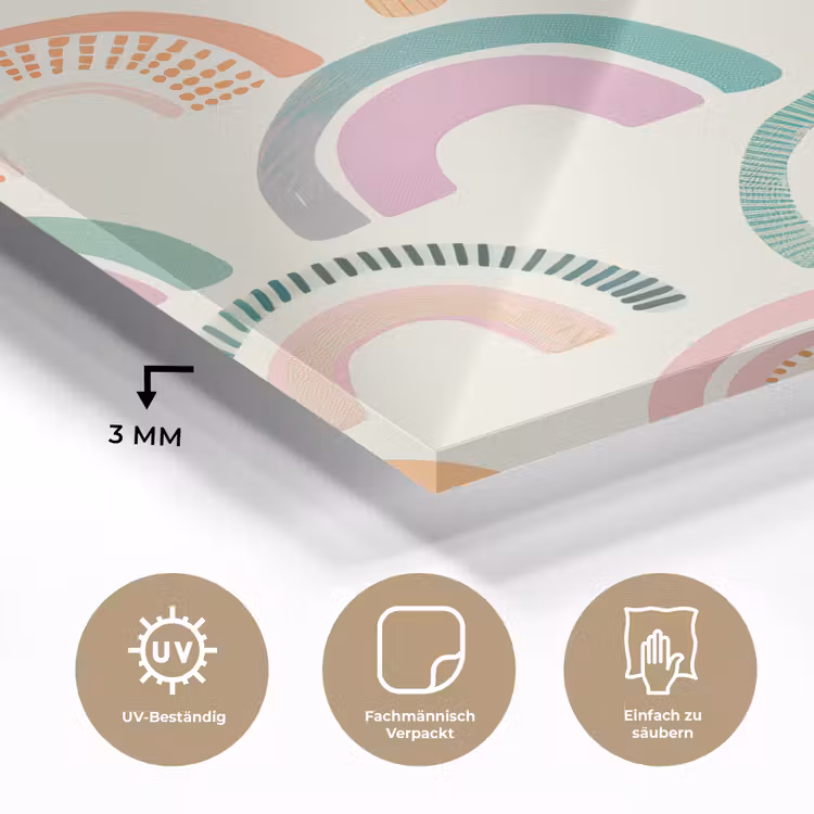Regenboog - Pastel - Patroon plexiglas 5mm klein -wsfeer2_DE