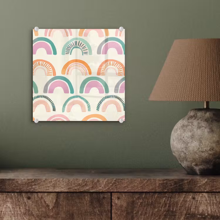 Regenboog - Pastel - Patroon plexiglas 5mm klein -sfeer3